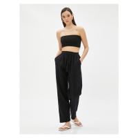 Koton Comfortable Trousers with Pockets Tie Waist