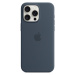 Apple silikonový kryt s MagSafe na iPhone 15 Pro Max bouřkově modrý