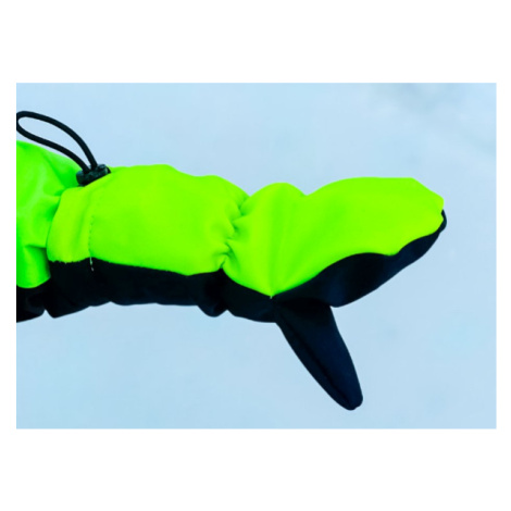 ELLEM Dětské zimní rukavice s membránou, Neon žlutá 5-6 let