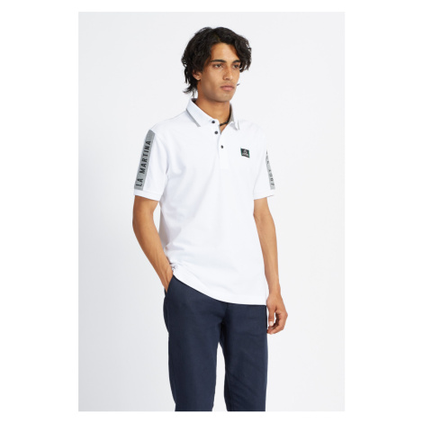 Polokošile la martina man polo s/s pima cotton pique bílá