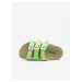 Zelené holčičí květované pantofle Richter