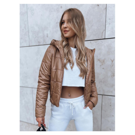 Zlatá dámská bunda s prošíváním DStreet