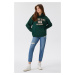 Lee Cooper Bella Women's Hooded Sweatshirt Green