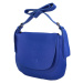 Módní půlkulatá dámská koženková crossbody taška Norité, modrá