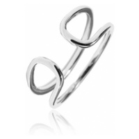 Dámský stříbrný prsten bez kamínků STRP0369F