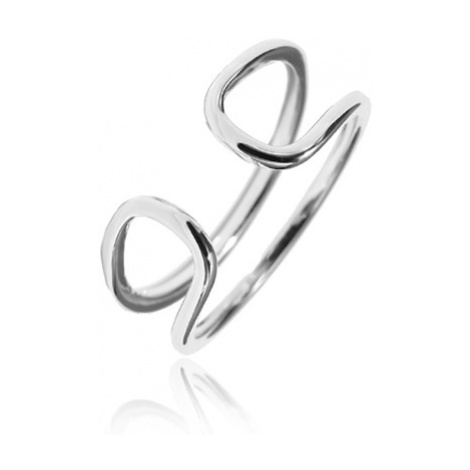 Dámský stříbrný prsten bez kamínků STRP0369F JVD