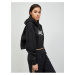 Černá dámská zkrácená mikina s kapucí Calvin Klein Jeans - Dámské