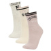 DEFACTO Women's Comfortable Elastic 3-Pack Cotton Ankle Socks