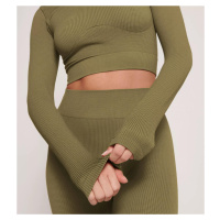 sloggi EVER Infused CBD Crop top LS - GREEN - SLOGGI GREEN - SLOGGI