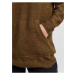 Khaki dámský prodloužený svetr s kapucí VERO MODA Filine