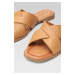 Pantofle Lasocki WI16-MENA-02 Přírodní kůže (useň) - Lícová