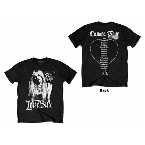 Avril Lavigne tričko, Love Sux BP Black, pánské RockOff