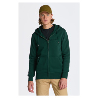 MIKINA GANT EMBOSSED FULL ZIP HOODIE TARTAN GREEN