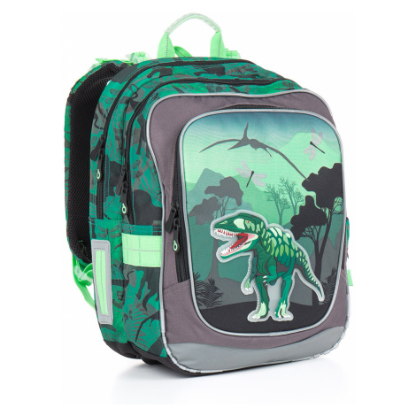 Školní batoh s tyranosaurem Topgal CHI 842 E - Green