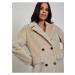 Béžový dámský zimní kabát z umělého kožíšku ZOOT.lab Stephany