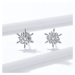 GRACE Silver Jewellery Stříbrné náušnice se zirkony Winter Romance, stříbro 925/1000 E-BSE424/10