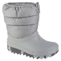 ŠEDÉ DĚTSKÉ SNĚHULE CROCS CLASSIC NEO PUFF BOOT KIDS Šedá