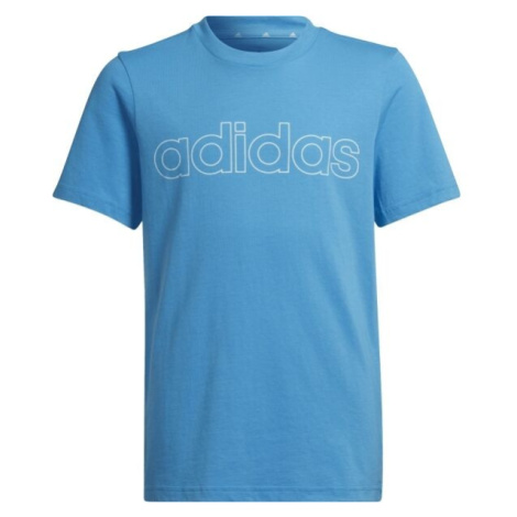 adidas LINEAR TEE Chlapecké tričko, modrá, velikost