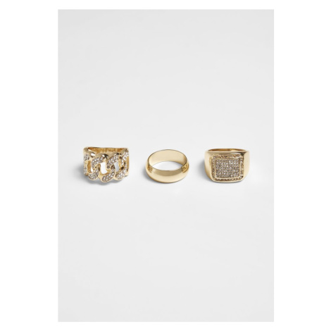 Diamond Ring 3-Pack gold Urban Classics