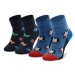 Sada 2 párů dětských vysokých ponožek Happy Socks