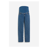 H & M - MAMA Straight High Jeans - modrá