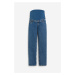 H & M - MAMA Straight High Jeans - modrá