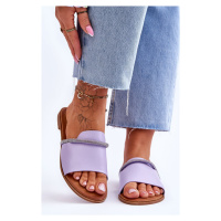 Elegantní ploché sandálky fialové Termen