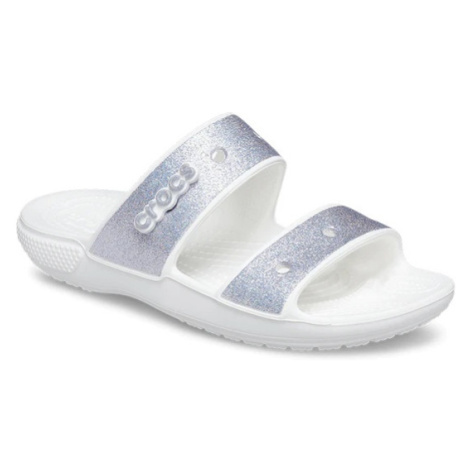 CROCS-Classic Croc Glitter II Sandal multi Stříbrná