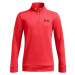 Under Armour ARMOUR FLEECE 1/4 ZIP Chlapecká mikina, červená, velikost