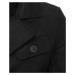 Černý pánský dvouřadý kabát CX0432