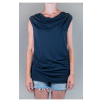 Tommy Hilfiger Top - NADIA DRAPE NK TOP NS dark blue