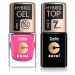 Delia Cosmetics Coral Nail Enamel Hybrid Gel sada odstín 22 pro ženy