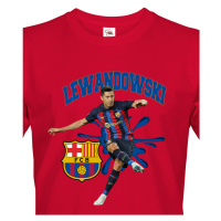 Pánské tričko s potiskem Robert Lewandowski-  pánské tričko pro milovníky fotbalu