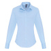 Premier Workwear Dámská bavlněná košile s dlouhým rukávem PR344 Pale Blue -ca. Pantone 2717C