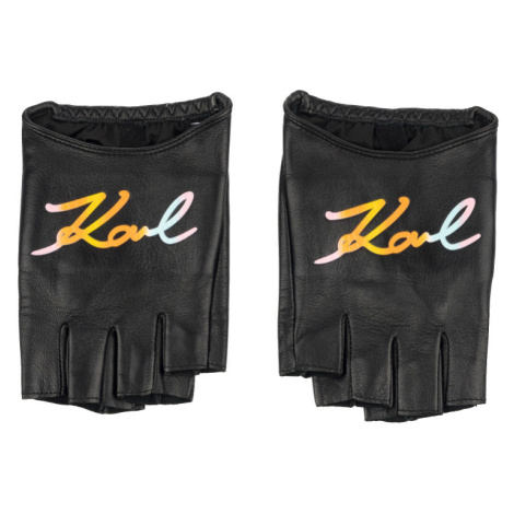 Rukavice karl lagerfeld k/signature multi print glove černá