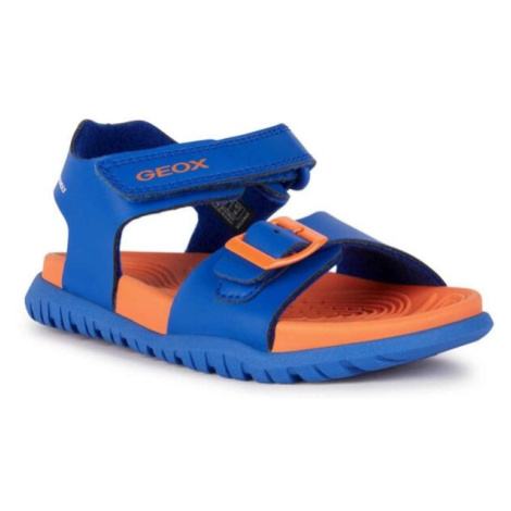 Geox J SANDAL FUSBETTO B. A Juniorské chlapecké sandály, modrá, velikost
