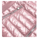 Růžová dámská lesklá bunda (7210-52)
