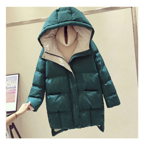 Krátká prošívaná zimní bunda na druky bunda s kapucí a podšívkou