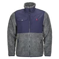 Polo Ralph Lauren POLAIRE SHERPA ZIPPEE Šedá