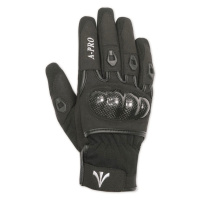 A-PRO PRESTIGE černé textilní moto rukavice