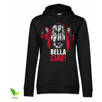 La Casa De Papel mikina, Bella Ciao! Hoodie Organic Girly Black, dámská
