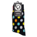 Meatfly ponožky Lexy Triple Pack Black Dots | Mnohobarevná