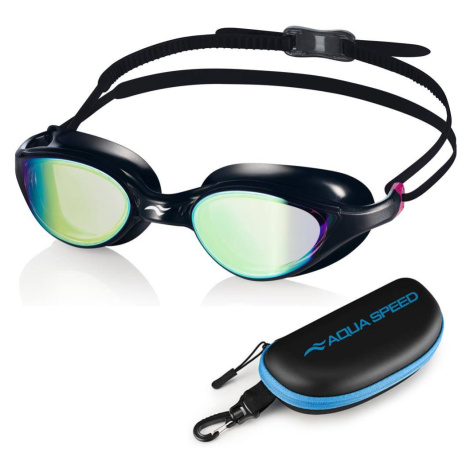 AQUA SPEED Unisex's Swimming Goggles Vortex Mirror&Case Pattern 79