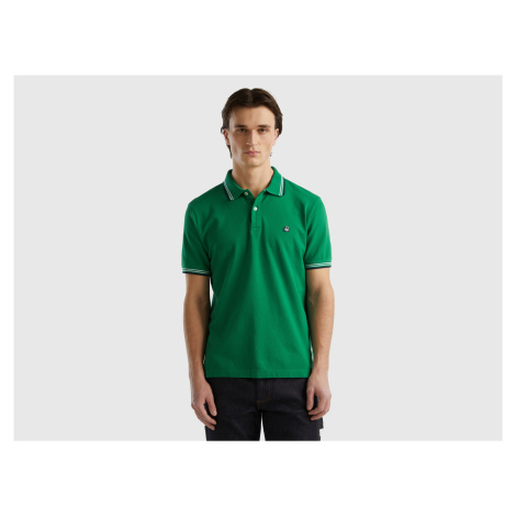 Benetton, Short Sleeve Stretch Cotton Polo United Colors of Benetton
