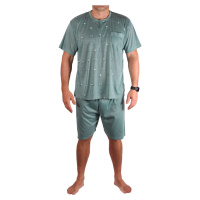 Leman pánské pyžamo krátký rukáv 1070 zelená