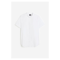 H & M - Bavlněná košile Muscle Fit - bílá