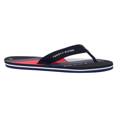 Tommy Hilfiger Flag Print Flip Flop Černá