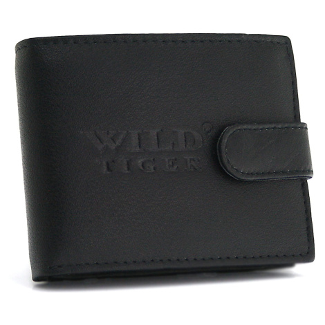 Pánská kožená peněženka na šířku Wild Tiger Robbee, černá