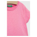 Dětské tričko United Colors of Benetton fialová barva