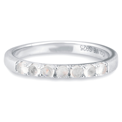 OLIVIE Stříbrný prsten MĚSÍČNÍ KÁMEN 7237